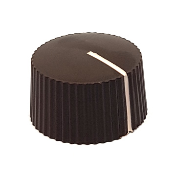 18mm Cupcake Style Knob - Brown - Click Image to Close